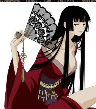 Dark anime girl, Ichihara Yuuko Desktop wallpapers 1024x1024